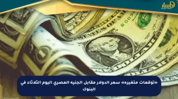 «توقعات متغيرة» سعر الدولار مقابل الجنيه المصري اليوم الثلاثاء في البنوك
